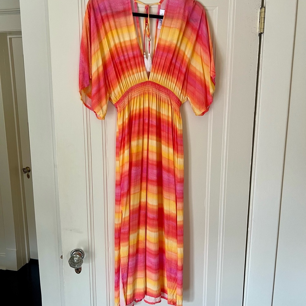 Athena Kaftan Sunrise Ombré Dress